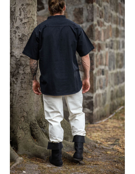 Camisa medieval de manga curta com...