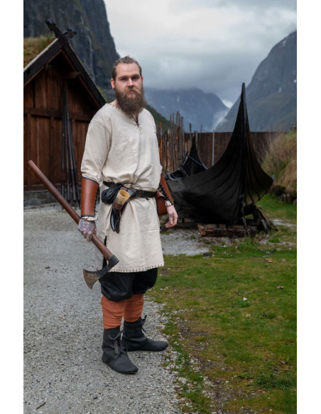 Túnica Viking com bordado Erwin,...