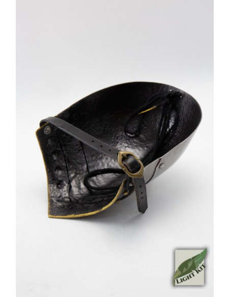 Ombreiras de cavaleiro medieval em...