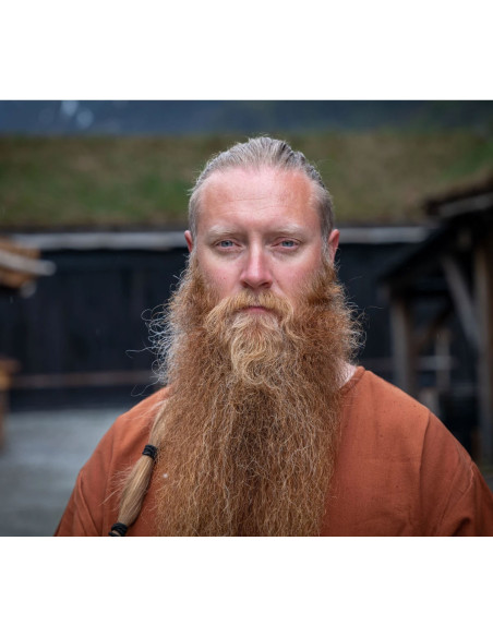 Túnica Viking manga curta Olaf, vermelha