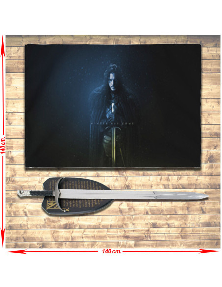 Banner Jon Snow e pacote de espada...