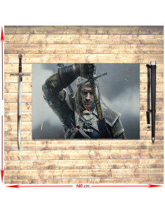 Geralt de Rivia Banner e Sword Pack The Witcher Wild Hunt III