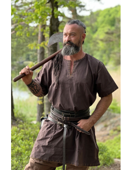 Túnica Viking manga curta Theobald,...