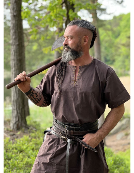 Túnica Viking manga curta Theobald,...