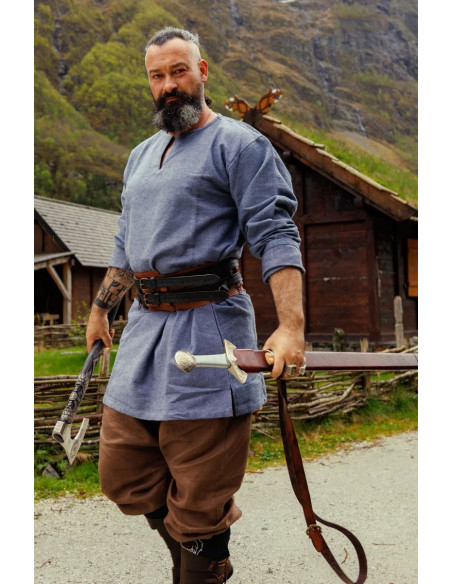 Túnica Viking de mangas compridas...