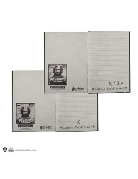 Caderno de capa dura e marcador -...