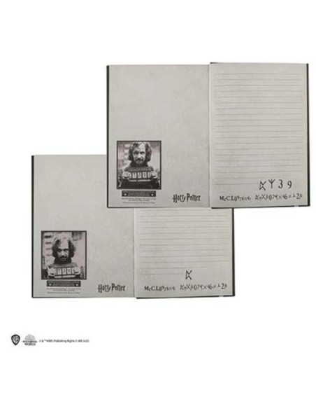 Caderno de capa dura e marcador -...