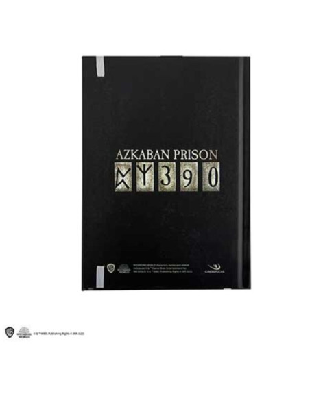 Caderno de capa dura e marcador -...