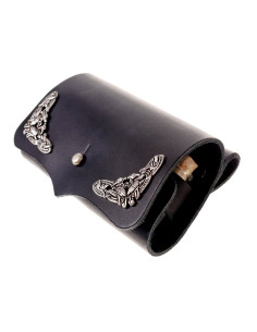 Saco de couro com 3 poções com fecho de botão (16,5 x 11... 2