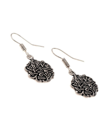 Brincos Viking com nós entrelaçados