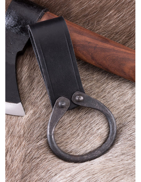 Tahalí preto para carregar machados...