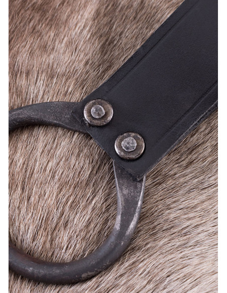 Tahalí preto para carregar machados...