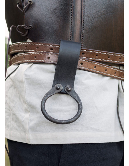 Tahalí preto para carregar machados...