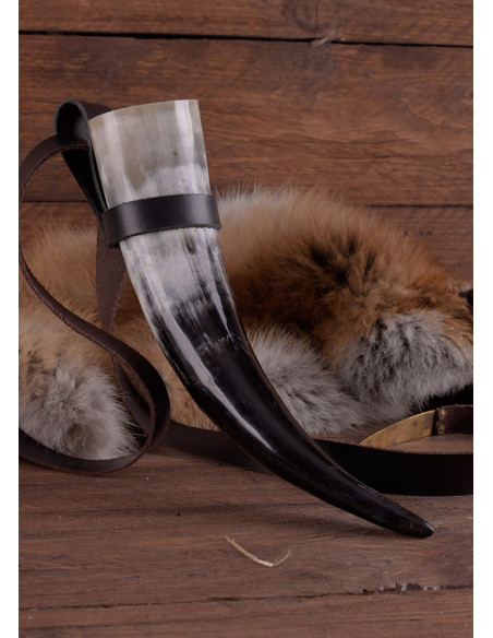 Tahalí preto para usar chifres no cinto