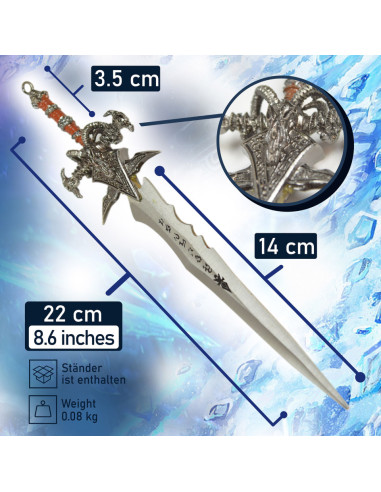 Abridor de cartas de espada Frostmourne World of Warcraft