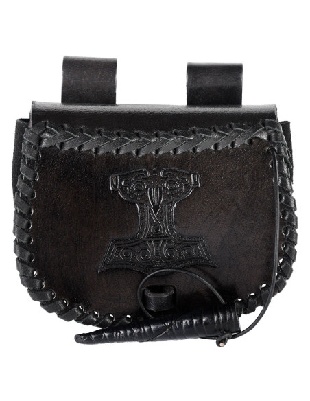 Bolsa Viking Martelo de Thor em couro...