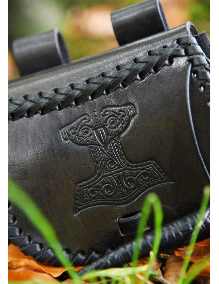 Bolsa Viking Martelo de Thor em couro...