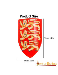 Escudo decorativo Ricardo Corazón de León (71x51 cm.) 2