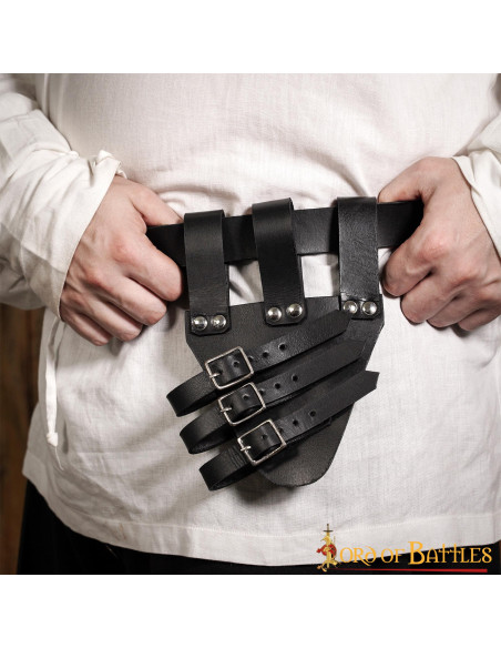 Baldric para espadas rapier em couro...