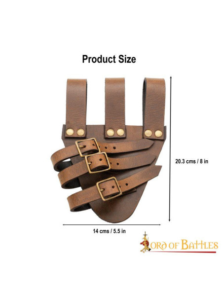 Baldric para espadas rapier em couro...