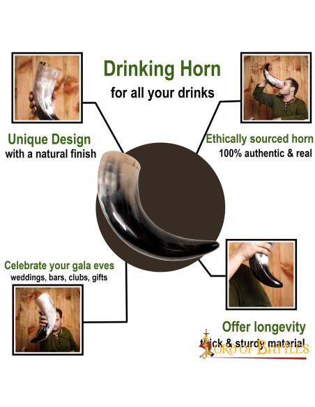 Buzina viking-medieval, vários tamanhos