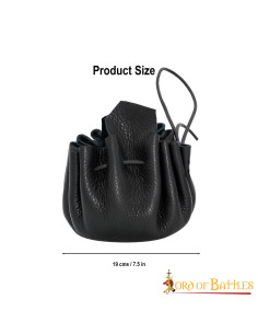 Mendigo de couro medieval para o cinto 2