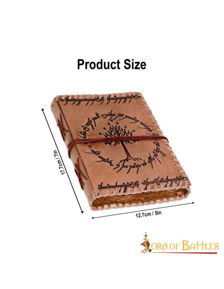 Diário da Terra-média em couro feito...