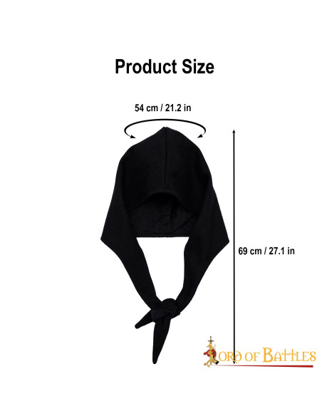 gorro camponês medieval em lã