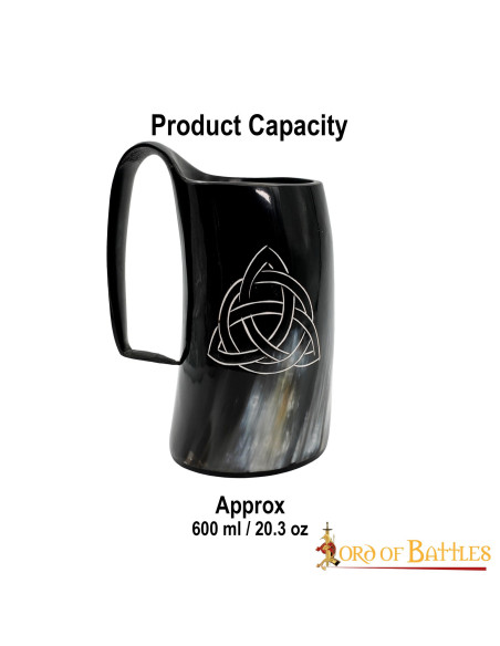 caneca de cerveja celta trisketa