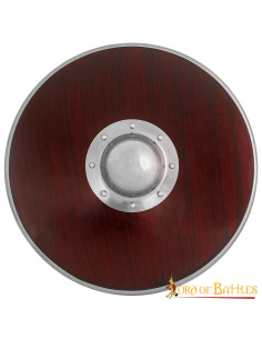 Escudo Funcional Guerreiro Viking em madeira e aço (54,5...