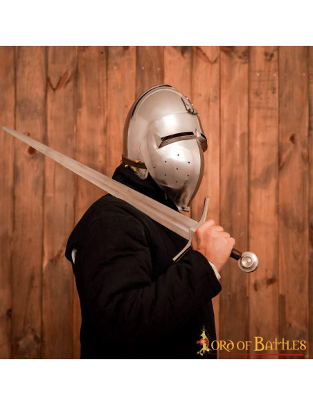 Capacete Medieval Bacinete Klappvisor...