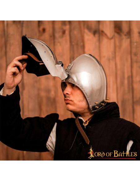 Capacete Medieval Bacinete Klappvisor...