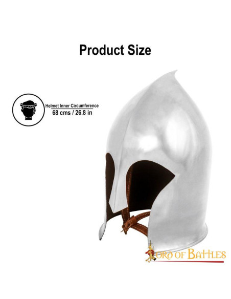 Barbute Guerreiro Medieval com forro...