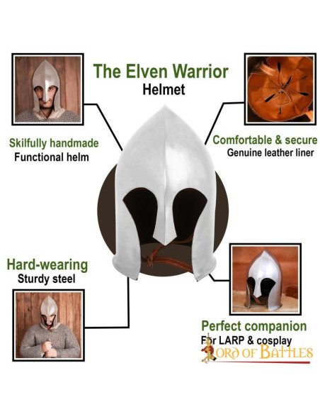 Barbute Guerreiro Medieval com forro...