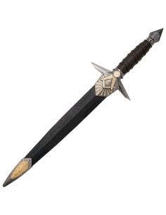 Adaga medieval maçônica, pomo de níquel 2