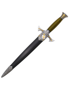 Adaga medieval templária, acabamento em bronze com pomo... 2