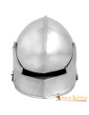 Capacete alemão Sallet medieval, com forro acolchoado