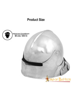 Capacete alemão Sallet medieval, com forro acolchoado 2