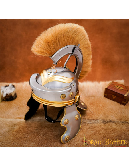 Capacete de centurião romano com...