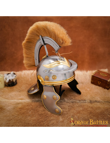 Capacete de centurião romano com...