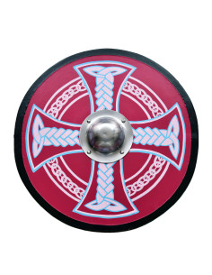 Escudo Viking pintado com Cruz Celta, 61 cm. QUALQUER
