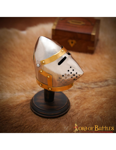 Capacete bacinete Mini Pig Face, com...