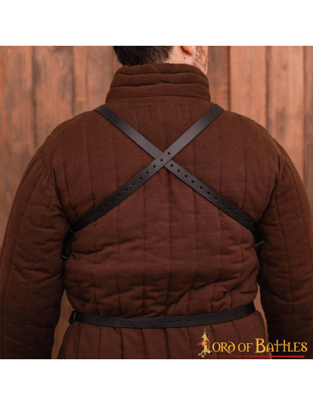 Couraça gótica Aço macio enegrecido