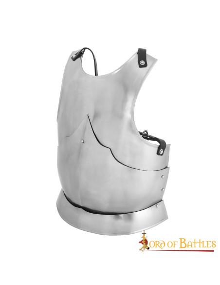 Couraça gótica aço macio polido