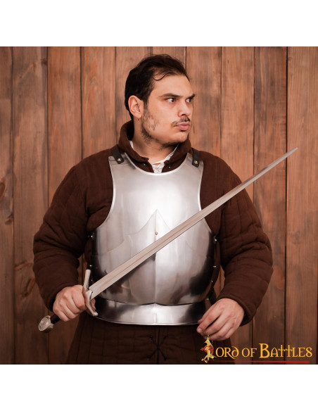 Couraça gótica aço macio polido