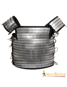 Armadura viking lamelar em escala de Visby