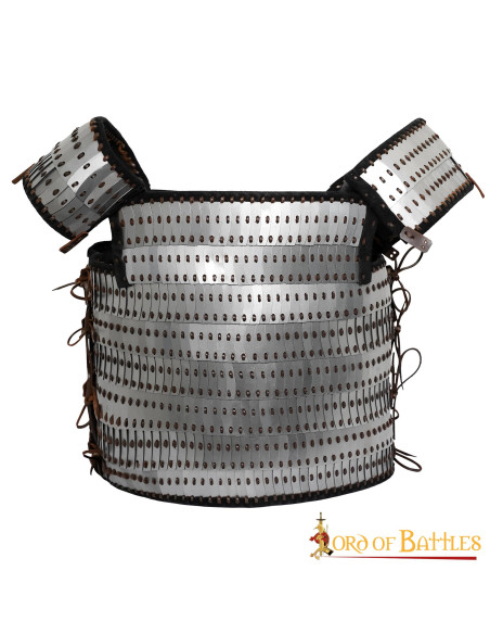 Armadura viking lamelar em escala de...