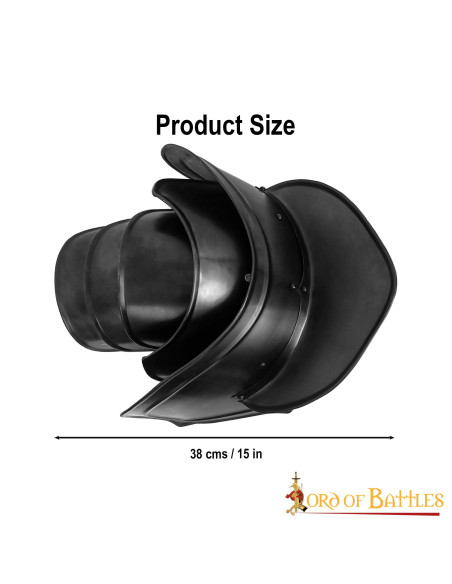 Ombreiras pretas do Fantasy Knight...