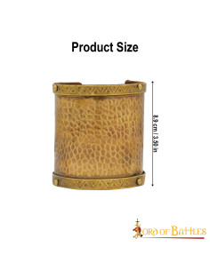 Pulseira ornamentada de latão maciço 2