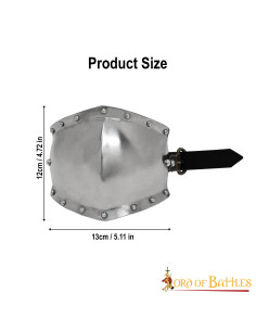 Cotoveleira medieval em aço macio, S. XIII-XIV 2